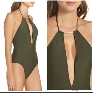 NWT. Ted Baker Halter one piece swimsuit